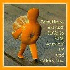 sometimes you just have to pick yourself up and carry on